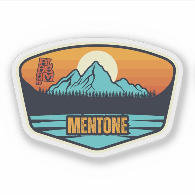 Sticker Mentone, Alabama (Devant)