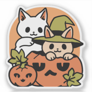 Sticker Meow-Loween - Festive Halloween Conception de chat