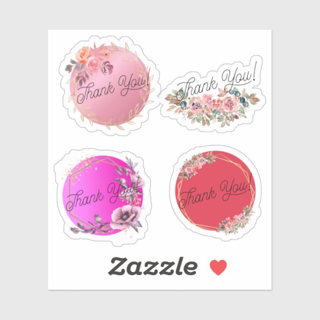 Sticker Merci (Feuille)