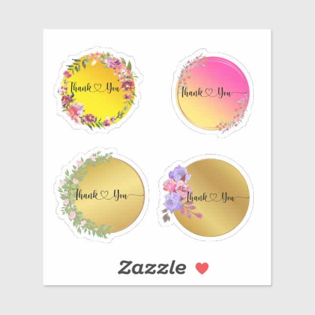 Sticker Merci (Feuille)