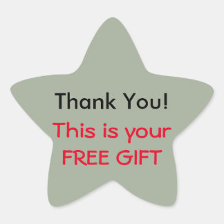 Sticker Merci (cadeau gratuit)