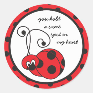 Sticker "Merci" de la Bitty Ladybug