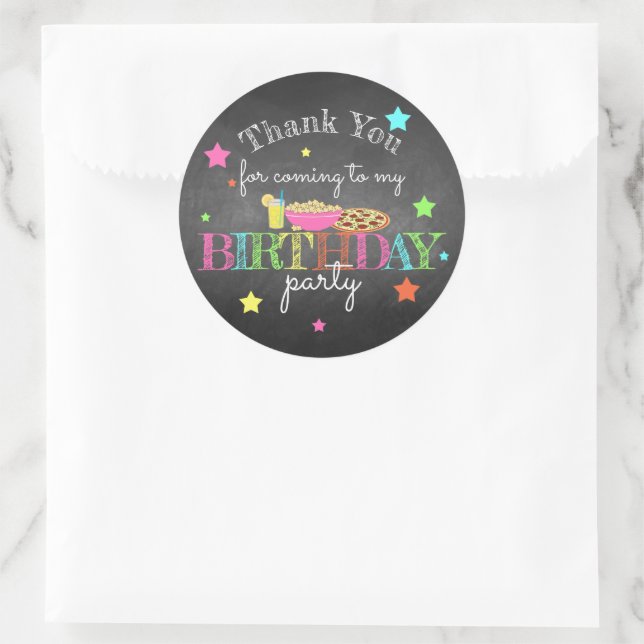Sticker Merci de la fête du pyjama (Sac)