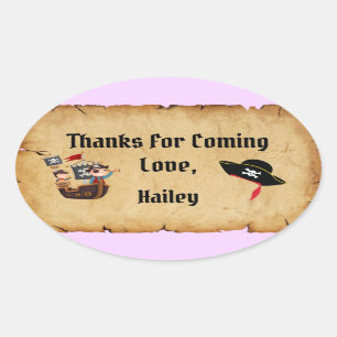 Sticker Merci de la fête pirate