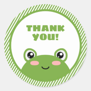 Sticker Merci grenouille