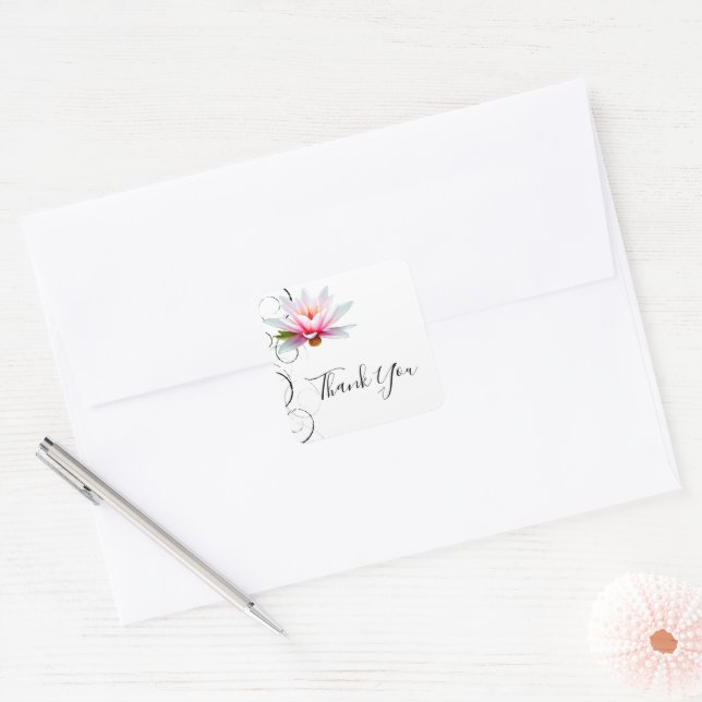 Sticker Merci Lily Eau (Enveloppe)