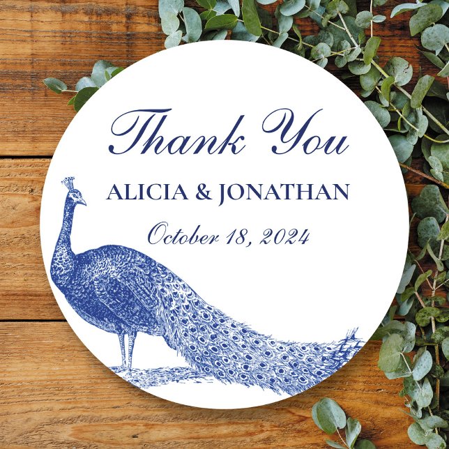 Sticker Merci Peacock (Créateur téléchargé)