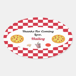 Sticker Merci Pizza Party