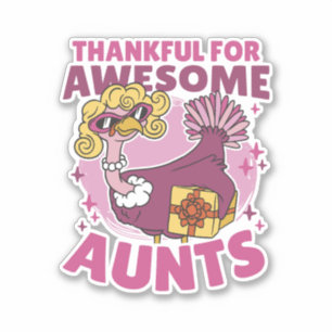 STICKER MERCI POUR CHAQUE CHAÎNE BLONDE TURQUIE THANKSGIV