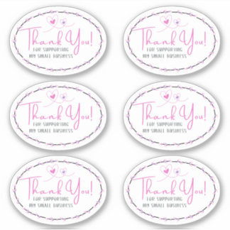 Sticker Merci Pour Le Soutien À Ma Petite Entreprise