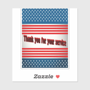 Sticker Merci pour votre service