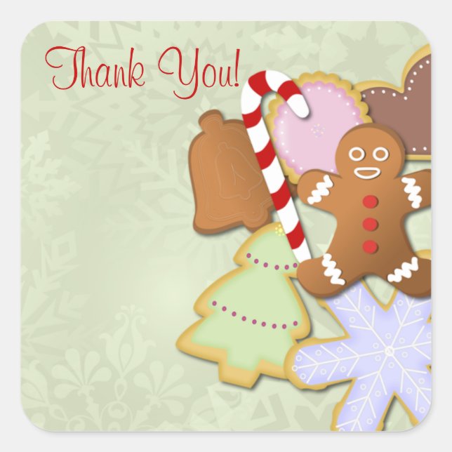 Sticker Merci Yummy Cookie Exchange - menthe (Devant)