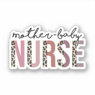 Sticker Mère Bébé Infirmière Cadeau, Infirmière post-partu