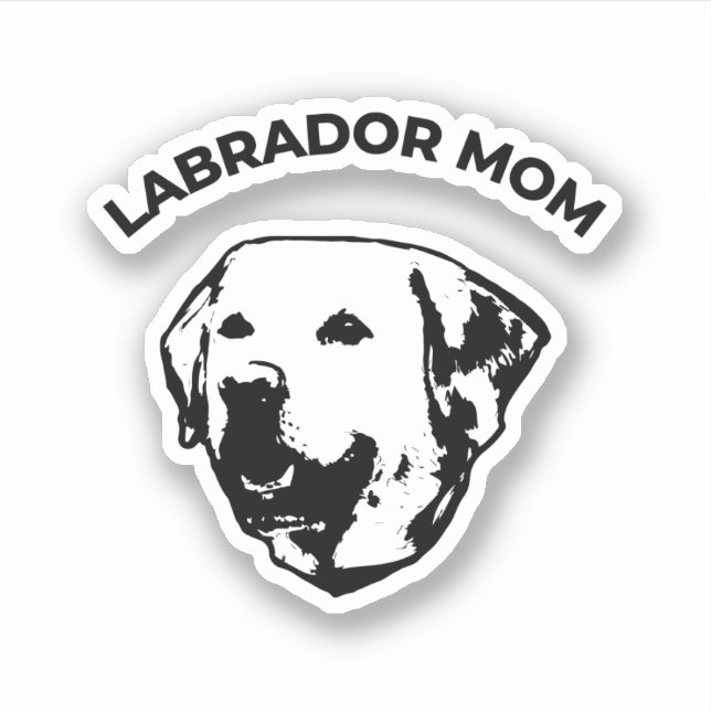 Sticker Mère de Labrador (Devant)