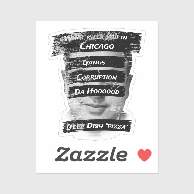 Sticker Merica Humour Amérique USA Funny Patriotisme Chica (Feuille)