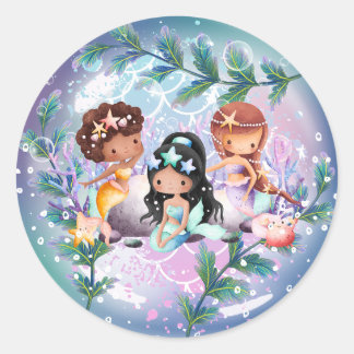 Sticker Mermaid Anniversaire Fête Présente Cadeau