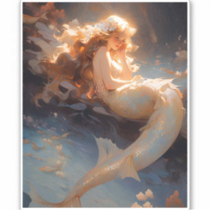 Sticker Mermaid Imaginaire Art