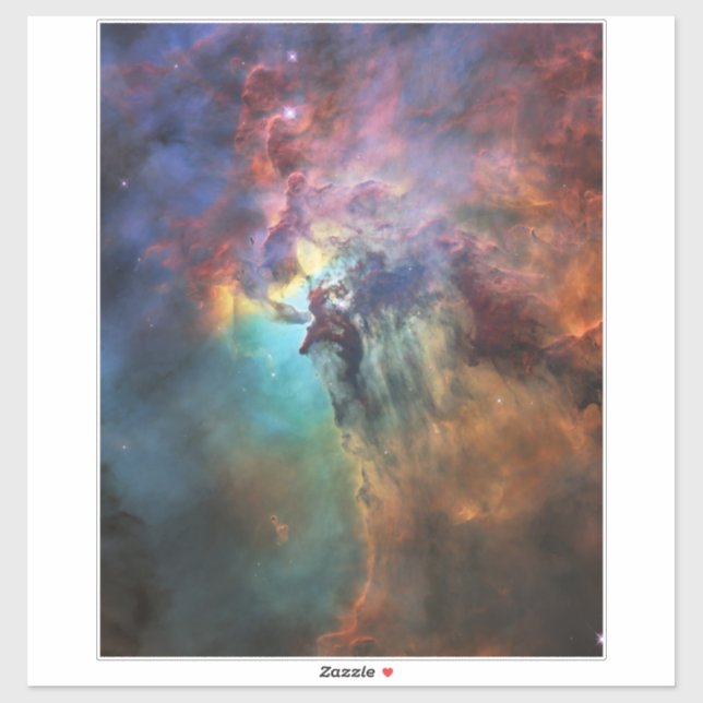 Sticker Mers tempétueuses de la lagune Nebula à Sagittariu (Feuille)