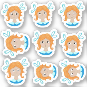 Sticker Mes sentiments Émotions Graphique Filles