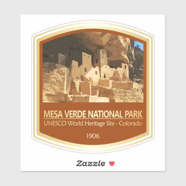 Sticker Mesa Verde NP (PF1) (Feuille)