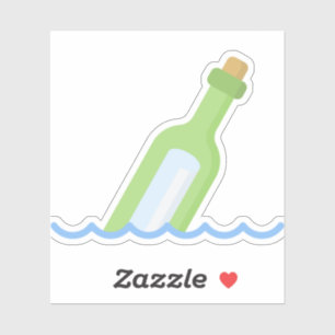 Sticker Message dans une bouteille