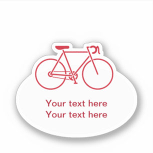 Sticker Message du thème du vélo coupé