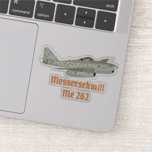 Sticker Messerschmitt Me 262 Avion 2ÈME GUERRE MONDIALE a