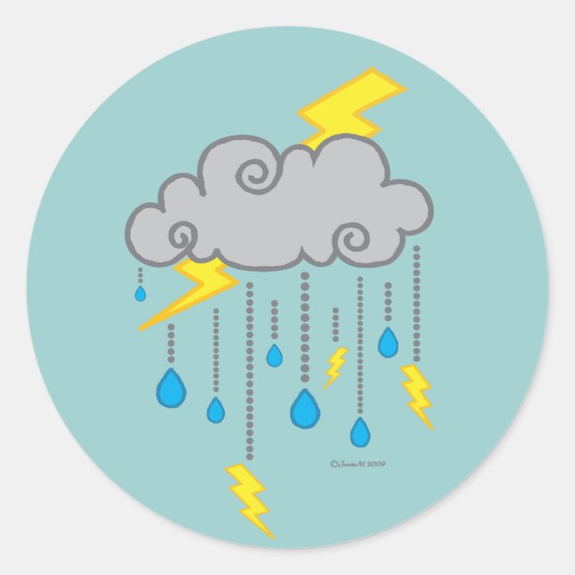 Sticker météorologique Stormy (Devant)