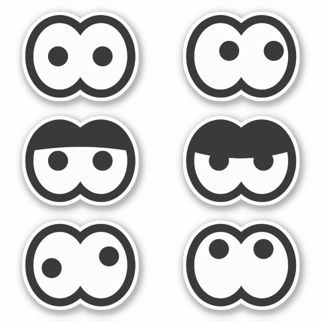 Sticker Mettez des boules d'oeil sur vos affaires avec ces (Devant)