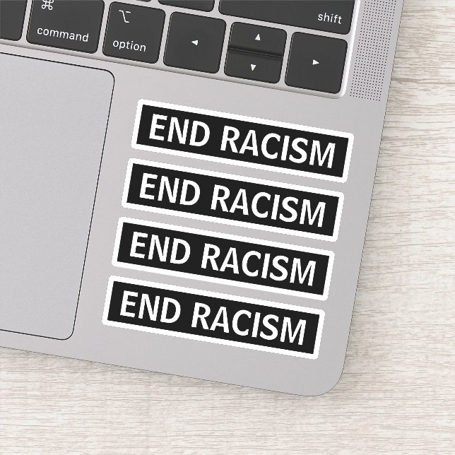 Sticker Mettre fin au racisme (Détail)