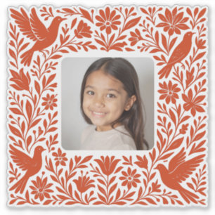 Sticker Mexicain Otomí Tenango Talavera avec photo