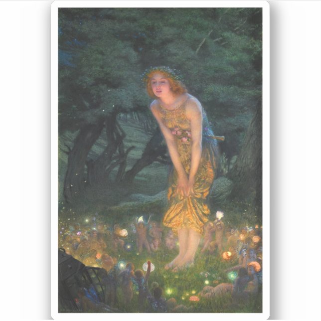 Sticker Mi-été Eve c. 1908 par Edward Robert Hughes (Devant)
