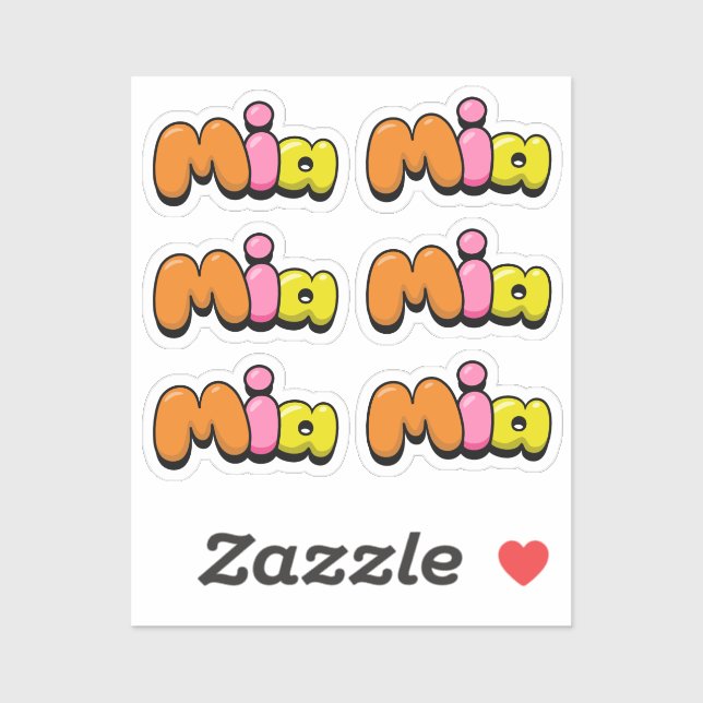 Sticker Mia (Feuille)