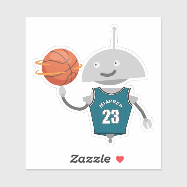 Sticker Mia de basket (Feuille)