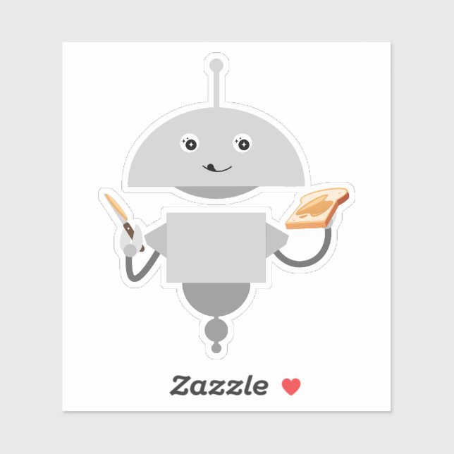 Sticker Mia fait du toast (Feuille)