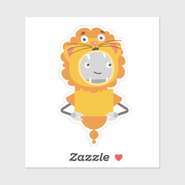 Sticker Mia lion (Feuille)