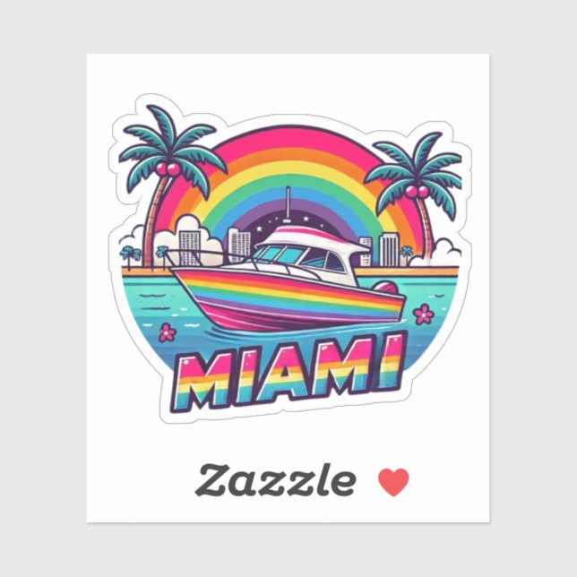 Sticker Miami (Feuille)