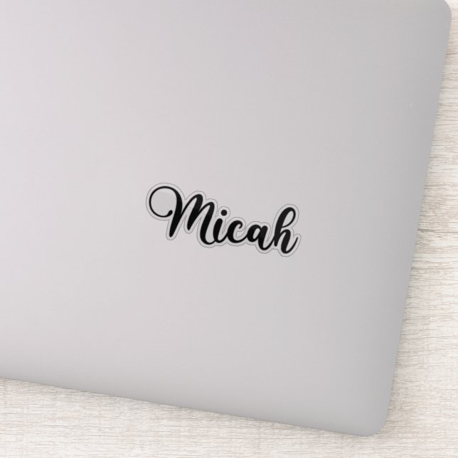 Sticker Micah Name - Calligraphie manuscrite (Détail)