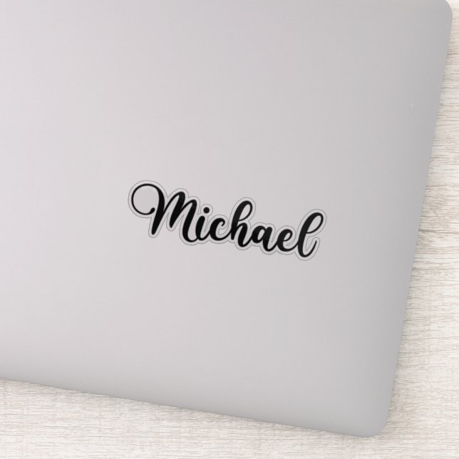 Sticker Michael Name - Calligraphie manuscrite (Détail)