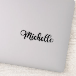 Sticker Michelle Nom - Calligraphie manuscrite