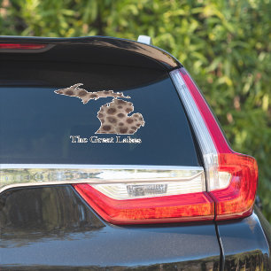 Sticker Michigan Petoskey Stone, mitaine des Grands Lacs