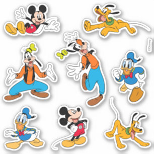 Sticker Mickey and Friends   Fab 4 Character