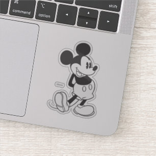 Sticker Mickey classique Noir et blanc