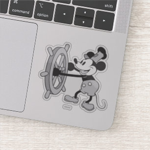 Sticker Mickey classique Steamboat Willie