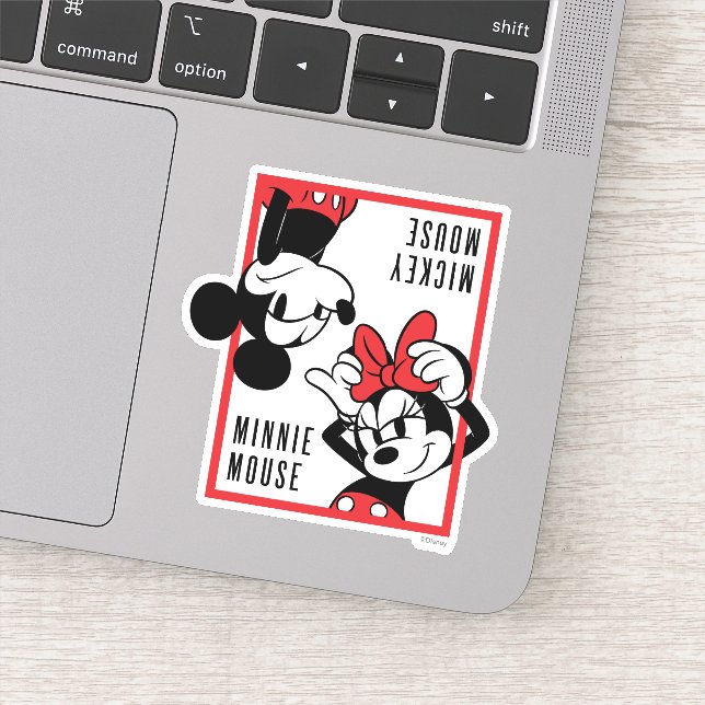 Sticker Mickey et Minnie | Conception combinée mignonne (Détail)