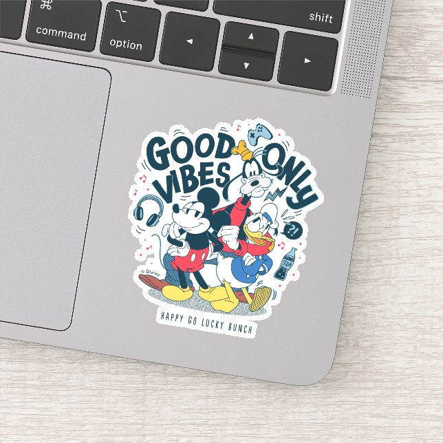Sticker Mickey & Friends | Good Vibes uniquement (Détail)
