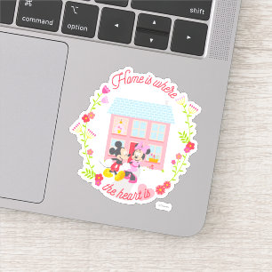 Sticker Mickey & Minnie   Accueil C'Est Là Que Se Trouve L
