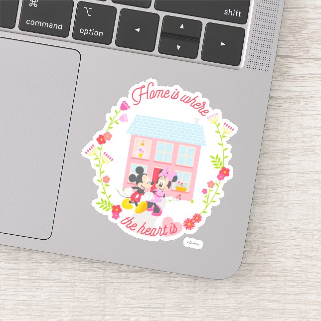 Sticker Mickey & Minnie | Accueil C'Est Là Que Se Trouve L (Détail)