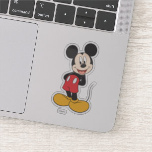 Sticker Mickey moderne   Mains derrière le dos