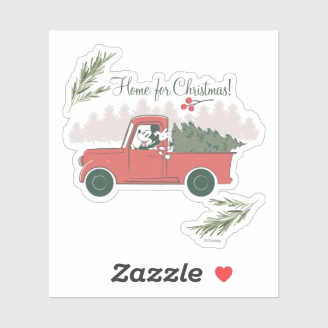Sticker Mickey Mouse | Accueil pour Noël (Feuille)